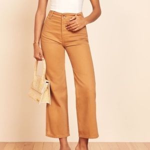 Reformation- Marine Jeans in Butterscotch